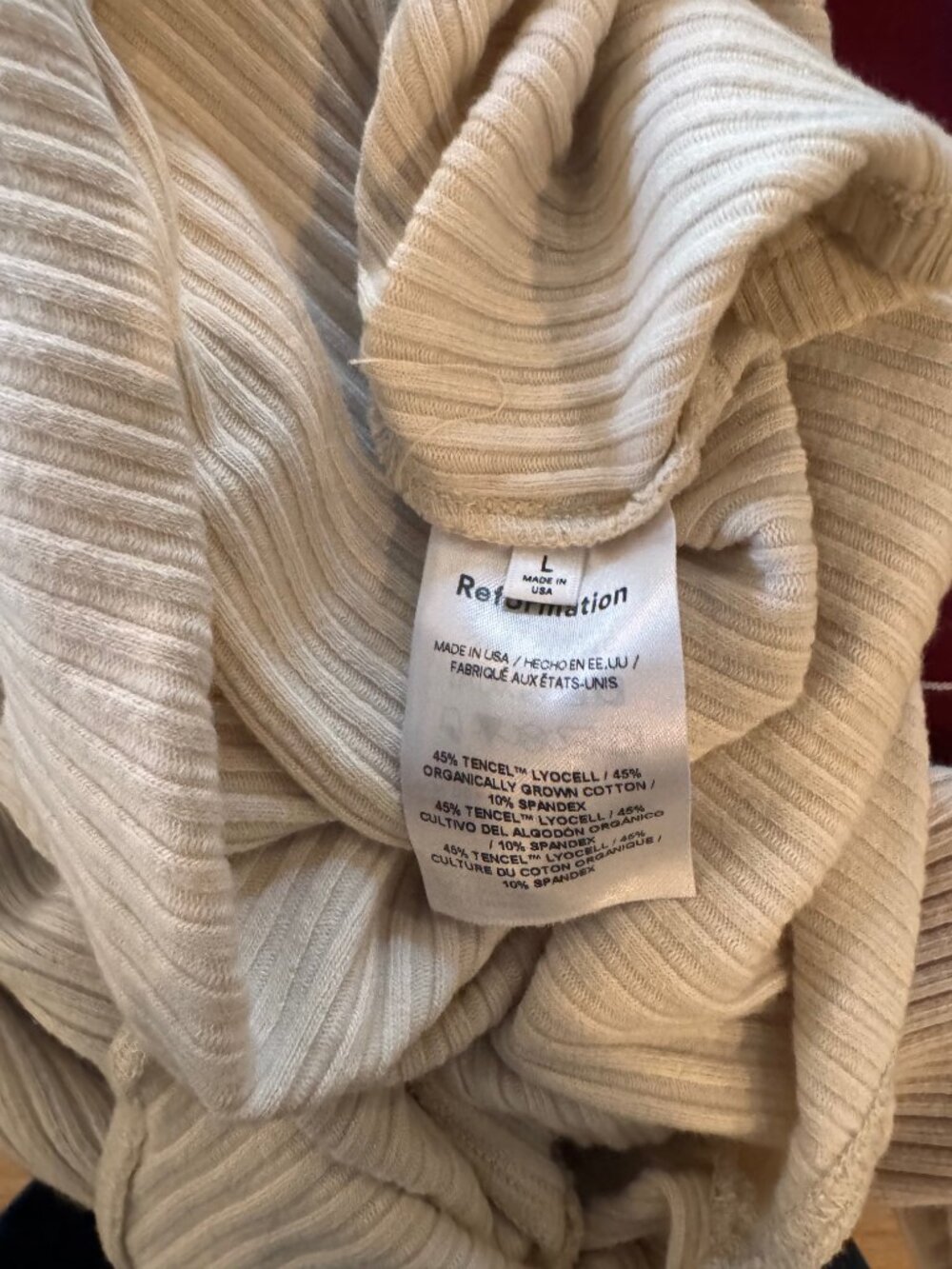 Reformation Cream knit top - Picture 4 of 4
